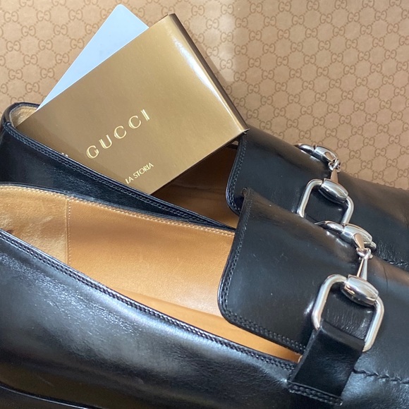 Gucci Black Moca Pelle S. Cuoio Anilux Nero Shoes main image 2